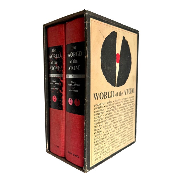 1966 Vintage 2-Volume Boxed Set of “The World of the Atom” For Sale