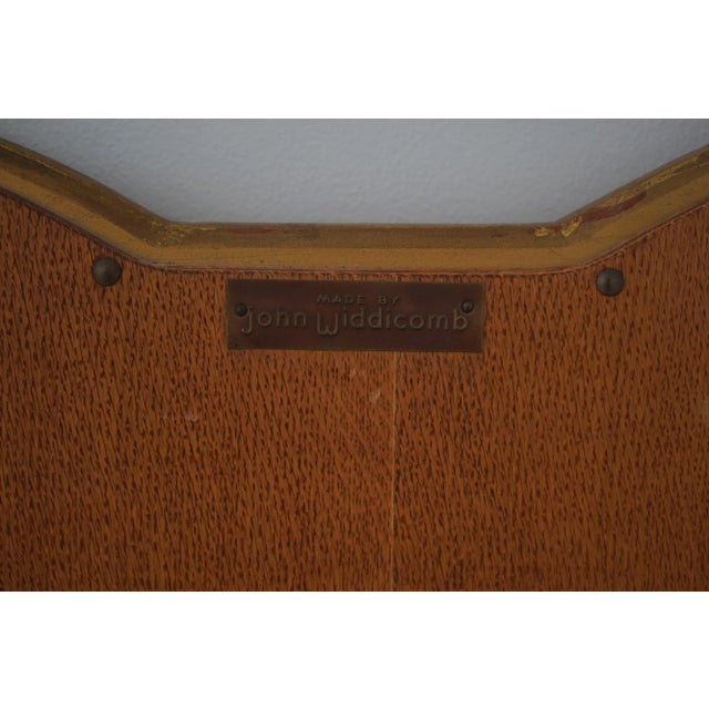 John Widdicomb Gold Leaf Large Queen Anne Mirror For Sale - Image 9 of 9