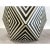 Art Deco Art Deco Style Sculptural Resin Black & White Pedestal , Side End Table or Stool For Sale - Image 3 of 10