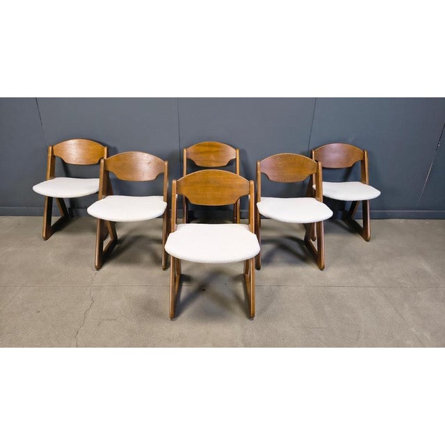 Vintage Brutalist Dining Chairs, 1960s, Set of 6 For Sale - Image 14 of 16