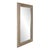 The Bergman Mirror features a round frame characterized by a textured ribbed design. It is then finished in a brushed...