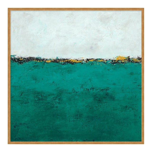 Emerald Sky by Dawn Winter, Art Print in Gold Frame, Small For Sale