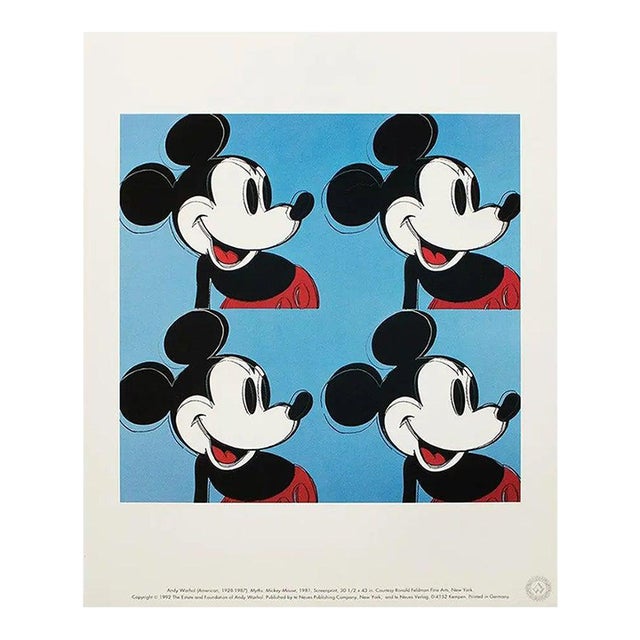 Andy Warhol Pop Art Myths Mickey Mouse-4 1992 For Sale