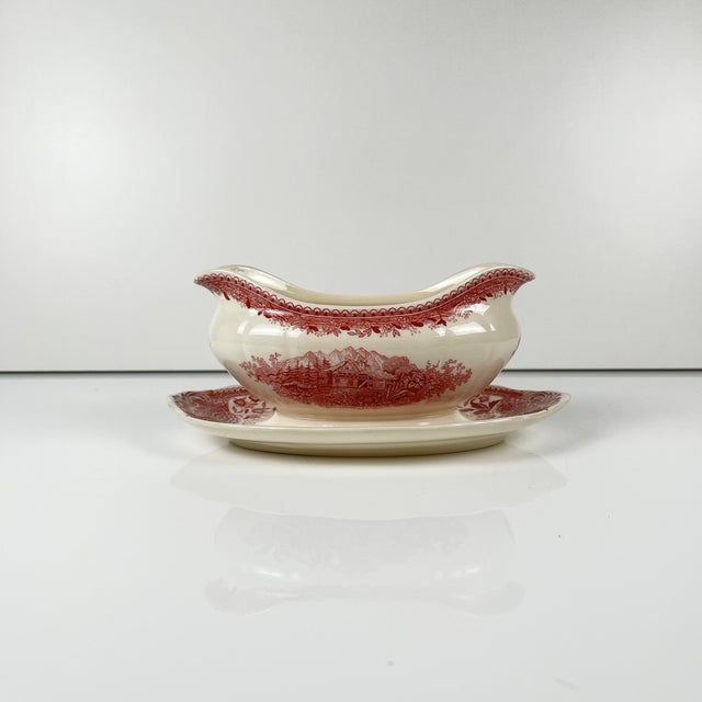 Red Burgenland Sauce Boat from Villeroy & Boch, 1960s For Sale - Image 8 of 8