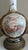 Metal Angel & Child Antique Opaline Hand Painted, Gilt, and Bronze Lamp -a Pair For Sale - Image 7 of 16