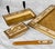 1970s Vintage Italian Rococo Gold Gilt Library Pen Holder Desk Set For Sale - Image 5 of 10