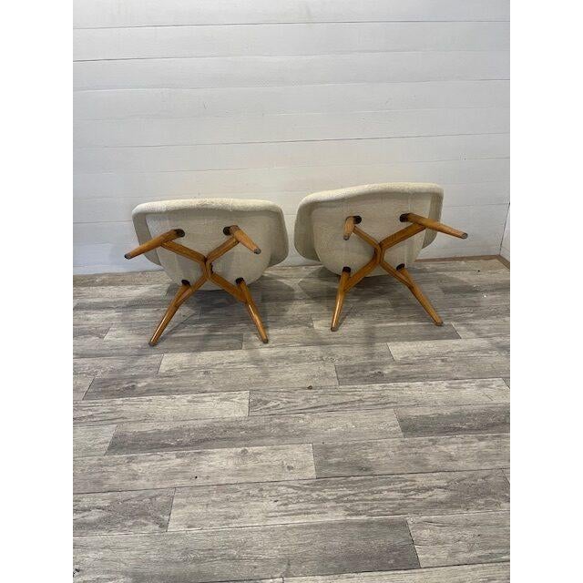Vintage Upholstery Chairs by Navratil, 1950 For Sale - Image 6 of 7