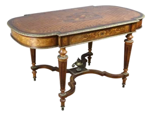 19th Century Marquetry Center Table