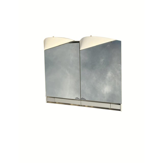 Cream Bathroom Wall Mirror Cabinet from Schneider, Switzerland, 1980s For Sale - Image 8 of 18