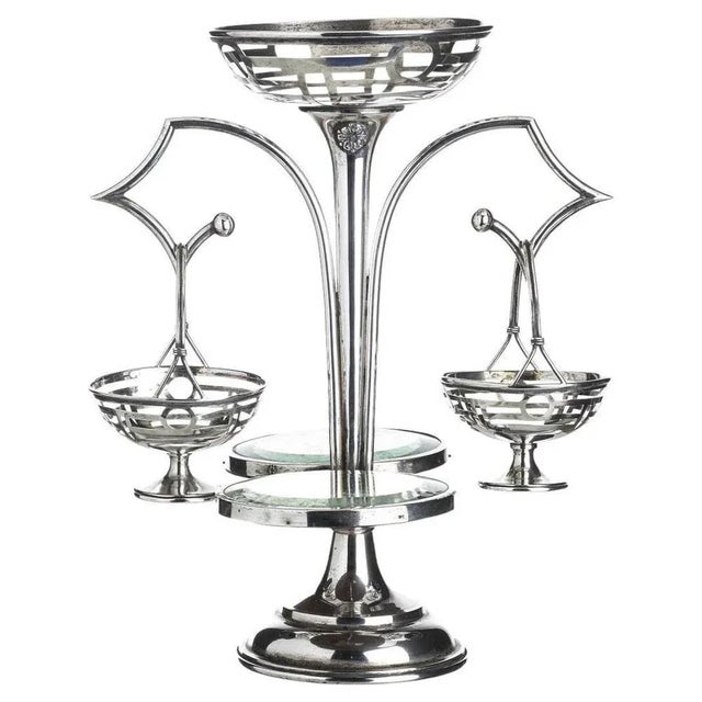 Art Deco Silver Table Centerpiece, 20th Century For Sale - Image 6 of 6