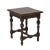English Oak Square Stool With Turned Legs and H-Stretcher, Circa 1890 For Sale