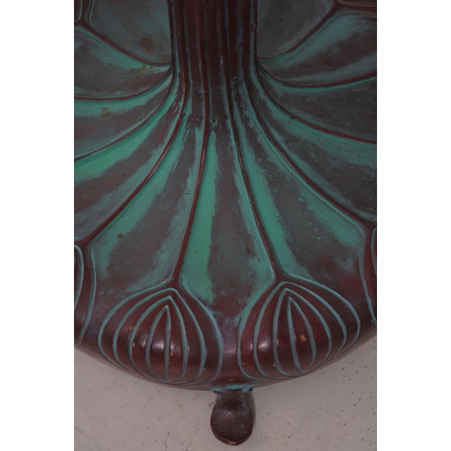 1960s Louis Comfort Tiffany Style Oriental Poppy Floor Lamp For Sale - Image 5 of 15