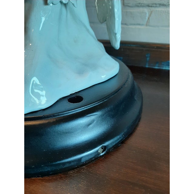 White Vintage Italian Ceramic Parrot For Sale - Image 8 of 9