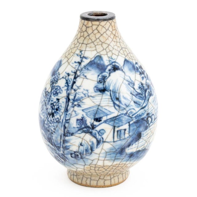 Chinese Blue and White Porcelain Vessels, 5 For Sale - Image 9 of 9