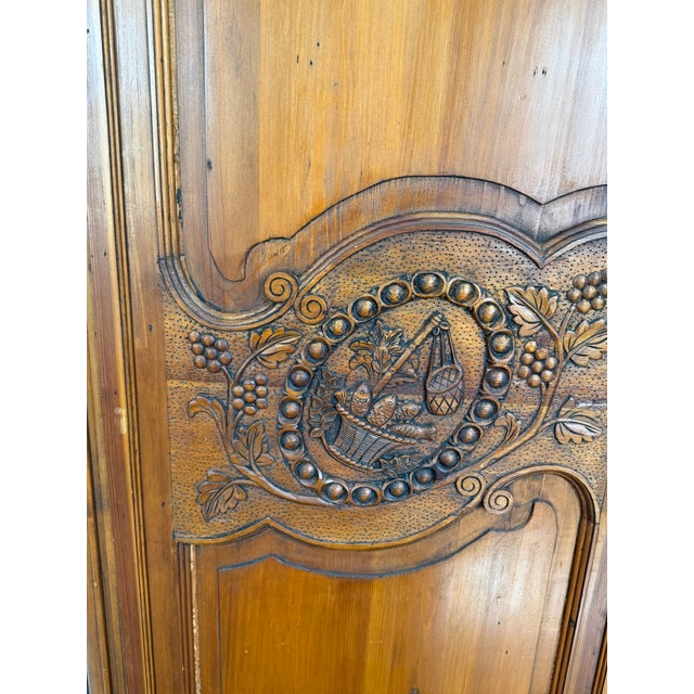 Antique Hand Carved Wardrobe For Sale - Image 10 of 12