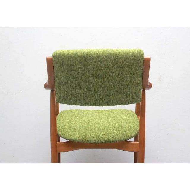 Tan Green Fabric Armchair, 1965 For Sale - Image 8 of 13