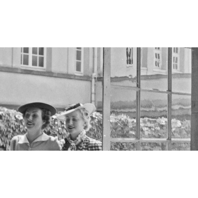 Traditional Women Entering Spa Resort at Cannstatt, Stuttgart Germany, 1935 For Sale - Image 3 of 5