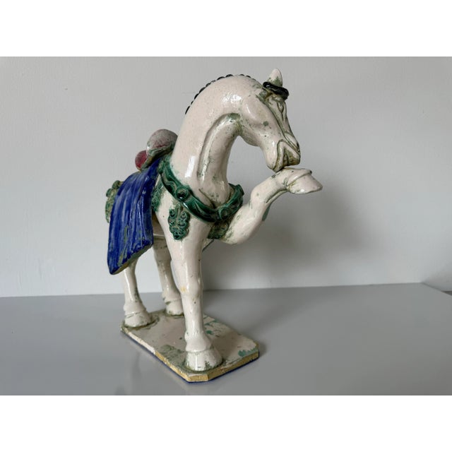 Vintage Asian Tang Dynasty Style Ceramic Horse Figurine/ Sold For Sale In Miami - Image 6 of 12