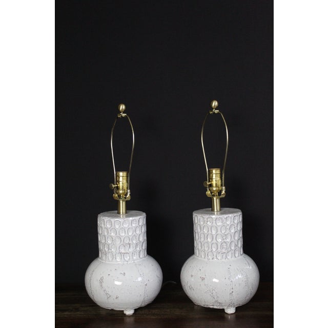 Mid 20th Century Albert Tormos Influence Ceramic Lamps For Sale - Image 14 of 14