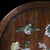 Wood Late 20th Century Wooden Table Screen With Mother-of-Pearl Bird and Floral Inlay For Sale - Image 7 of 10
