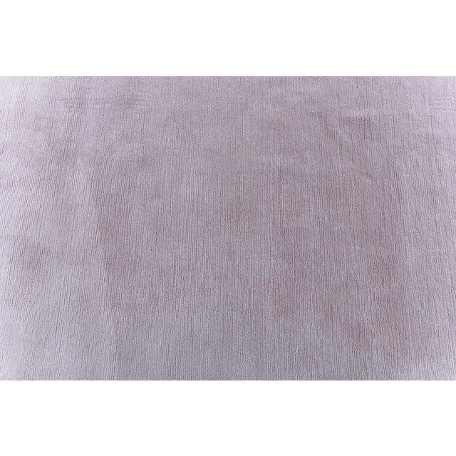 Early 21st Century "Lavender" Modern Solid Dark Gray Hand-Knotted Wool Rug by Doris Leslie Blau For Sale - Image 5 of 7