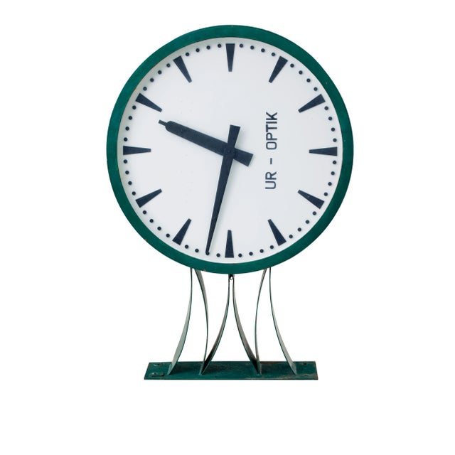 mid 20th century westerstrands swedish industrial station clock circa 1963. here we can offer a rare large wall clock...