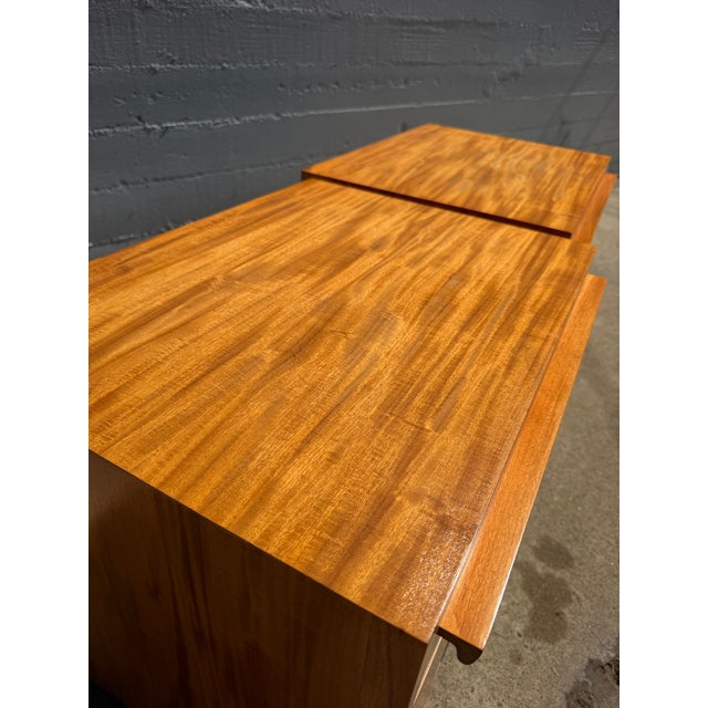 Authentic Mid-Century Modern custom cabinets/nightstands designed by world-renowned architect and designer Paul László....