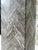 Stone Gray Stone Herringbone Pedestal With Sculptural Geometric Inlay For Sale - Image 7 of 9