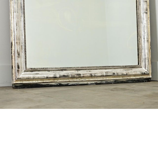 Wood French 19th Century Silver Gilt Louis Philippe Mirror For Sale - Image 7 of 9