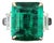 7.52 Ct GRS Certified Zambian Emerald & Diamond Ring, Size 6.5 For Sale