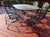 Black Midcentury Russell Woodard Briarwood Wrought-Iron Patio Dining Set, 7 Pieces, Attributed For Sale - Image 8 of 15