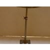 Vintage Nickle Plated Adjustable Table Lamp with Hardwired Integral Helmet Shade For Sale - Image 14 of 17