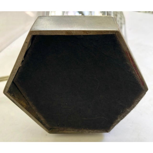 Cut Glass Table Lamp For Sale In San Francisco - Image 6 of 7