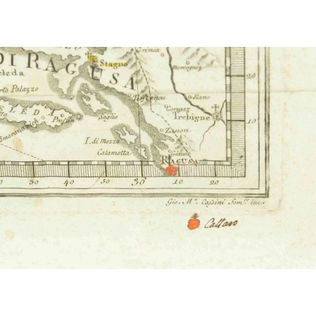 Dalmatia with the Adjacent Islands - Plate 42 is an original old master artwork realized by Giovanni Cassini in 1792...