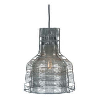 Galvanized Iron Wire Pendant, Light Grey - Section by Schema for Oggetti For Sale