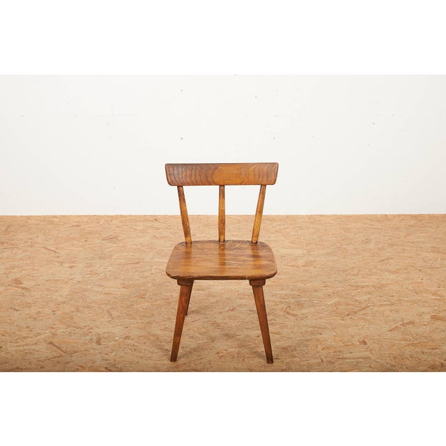Jacob Müller Vintage Chair in Oak by Jacob Müller for Wohnhilfe, 1940s For Sale - Image 4 of 18