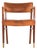 Teak, Leather and Brass Armchair attributed to Ernst Kühn, 1940s For Sale