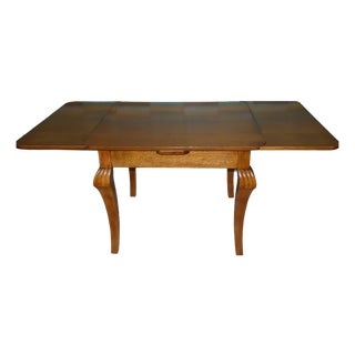 Antique Biedermeier Square Extendable Dining Table, 1890s For Sale