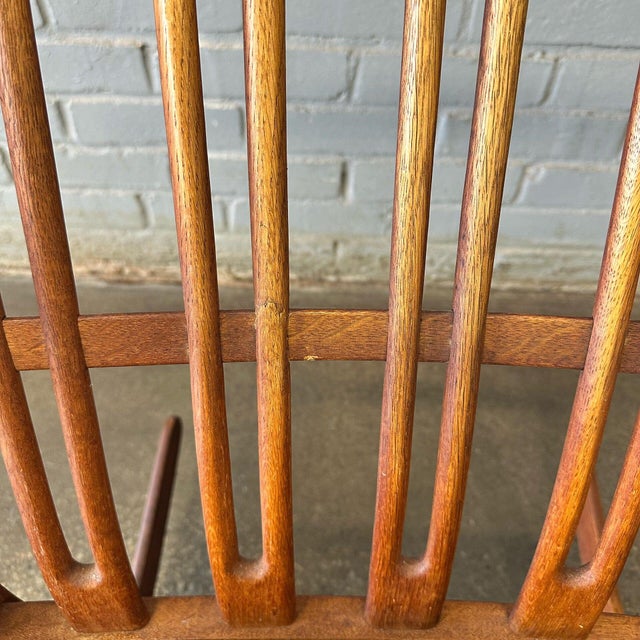 A. Mikael Laursen 1950s Rocking Chair by Hans Wegner Model Ml33 For Sale - Image 4 of 4