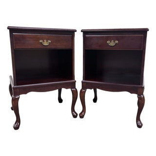 Vintage Bombay Company Nightstands Side Tables - Matching Pair For Sale