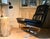 Modern Apelbaum Chair in Black Leather by Raphael Raffel, 1980s For Sale - Image 3 of 3