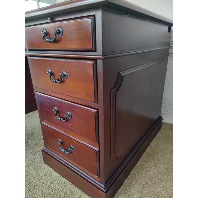 Wood Hooker Leesburg Executive Desk For Sale - Image 7 of 14