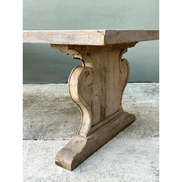 Vintage Sculptural Wood Dining Table For Sale - Image 10 of 14