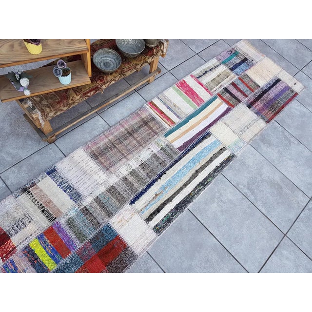 Kitchen Decor Vintage Runner Rug For Sale - Image 9 of 10