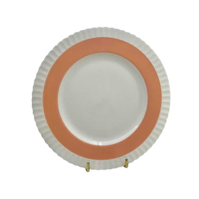 Early 20th Century Vintage Lenox Classic Coral Dinner Plates - A Set of 7 For Sale - Image 5 of 10