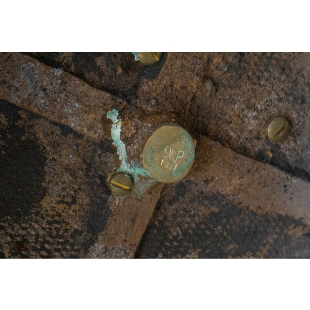 1970s Large Brutalist Bronze Sculpture Signed Dlp 1971 For Sale - Image 5 of 10