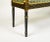 Textile A Hepplewhite Style Black and Ochre Painted Upholstered Window Bench For Sale - Image 7 of 9