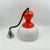 Vintage Pendant Light in Opaline Orange and White Glass, Italy, 1960s For Sale - Image 4 of 11