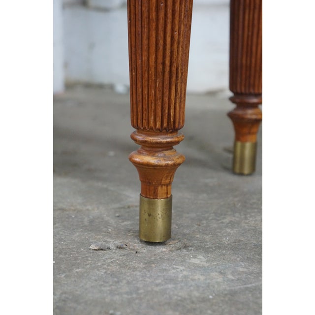 Lexington Neoclassical Cherry Parquetry Breakfront Console Sofa Hall Table 54" For Sale - Image 13 of 18