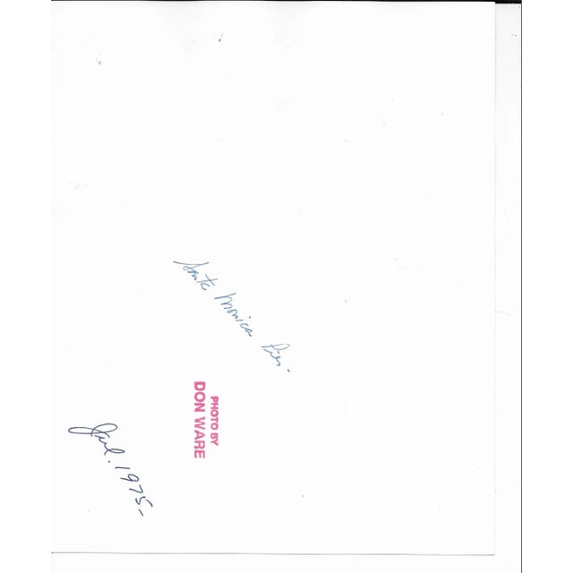 1975 black and white photo by Los Angeles, Calfornia based photographer Don Ware. of Clara's snack bar on Santa Monica...